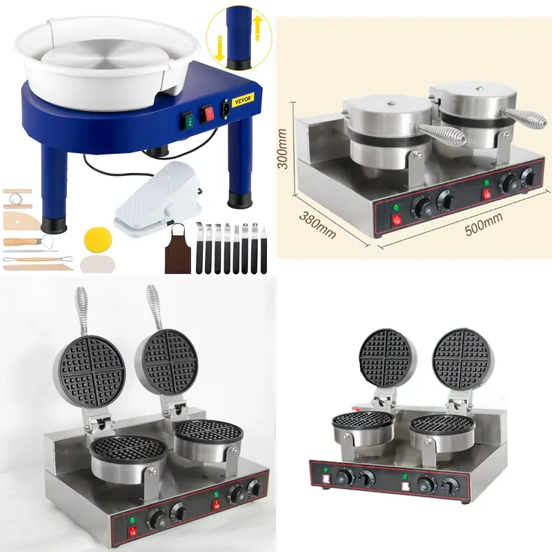 Waffle Cone Maker - 2026 EU stock Electric Snack Machine