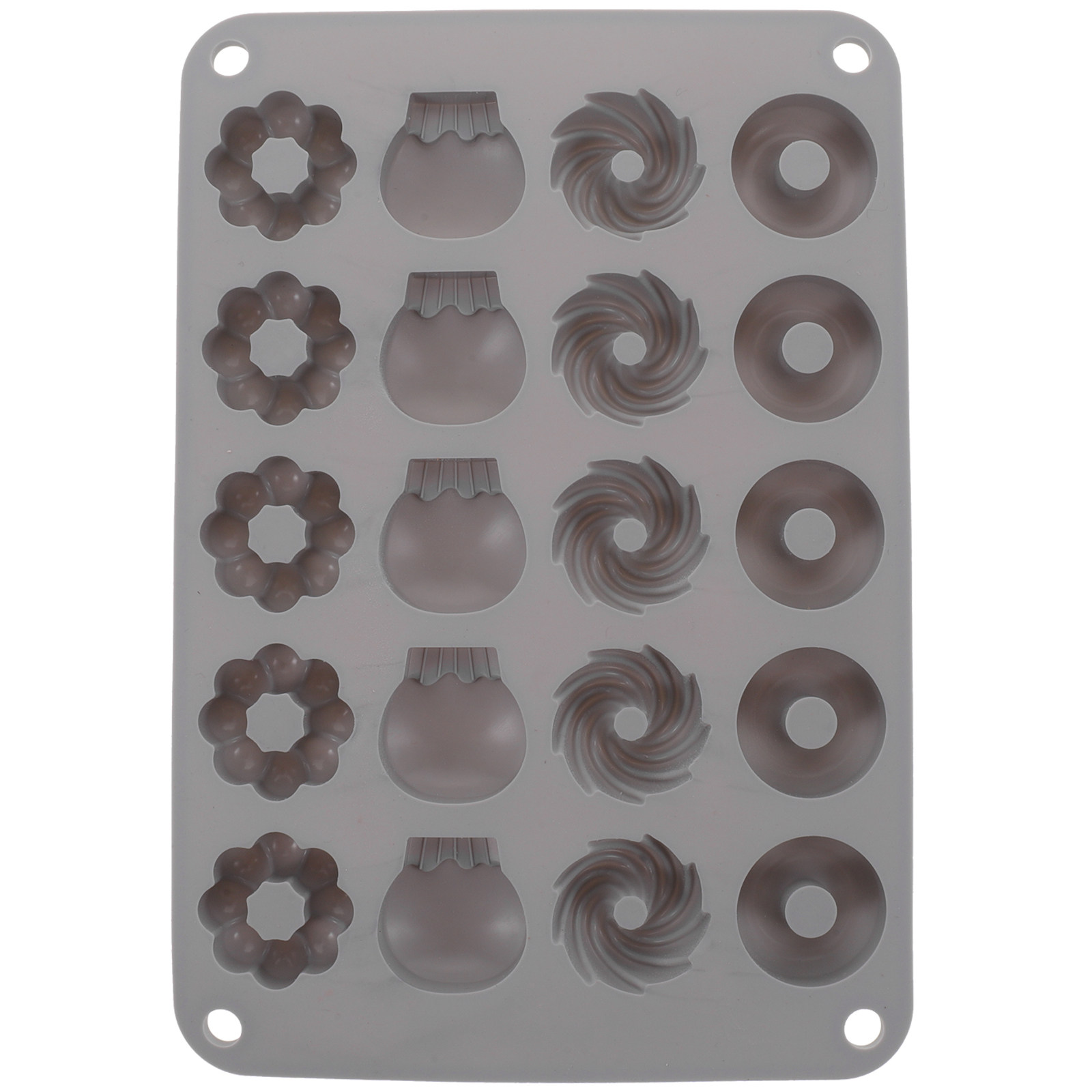 Donut Mold Silicone - Mini Chocolate Donut Silicone Mold Non-Stick