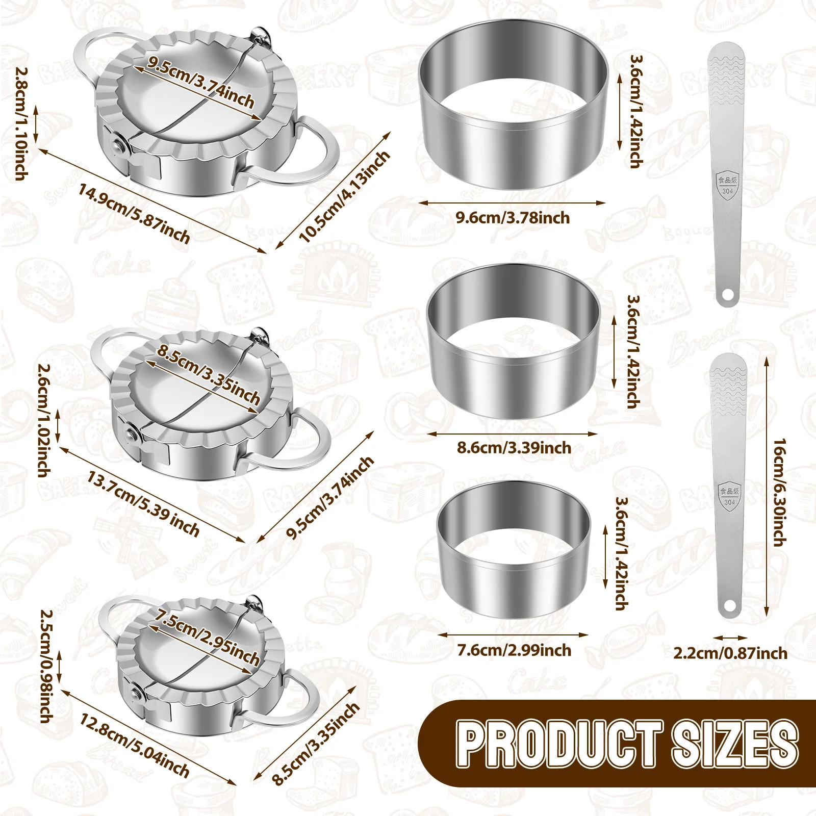 Stainless Steel Dumpling Maker - Dumpling Press Set recension och pris