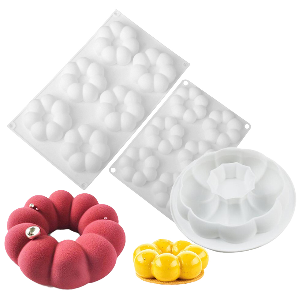 1 or 6 Cells Petal Shaped Donu - Donut Mold Silicone recension och pris
