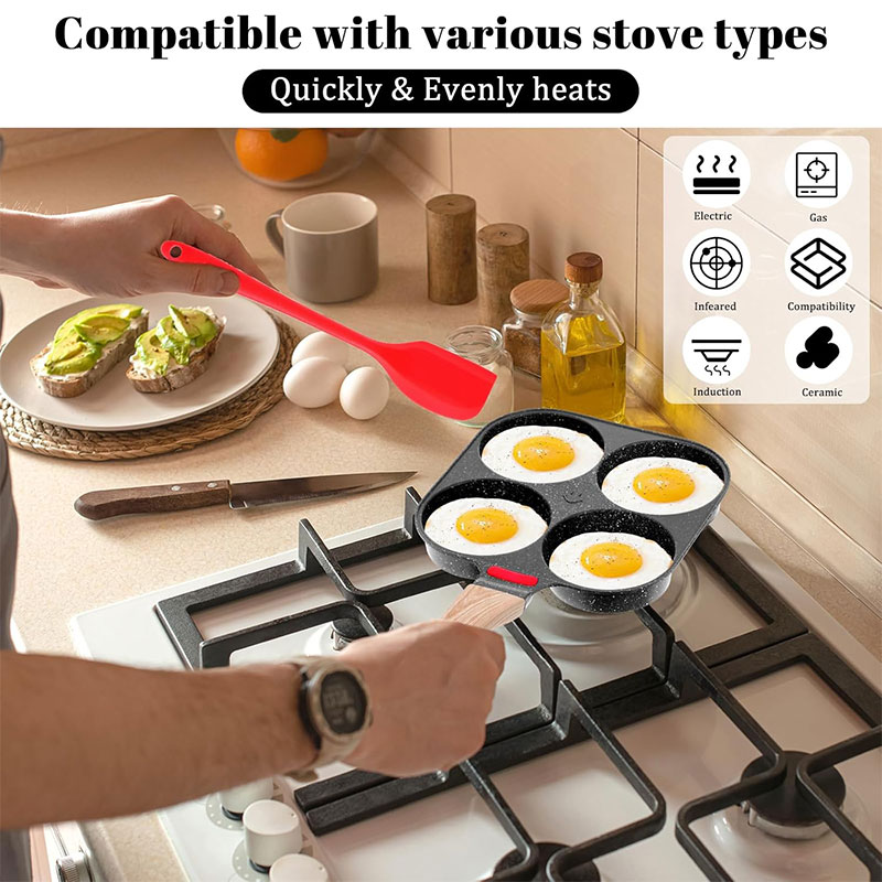 Deepened Egg Frying Pan with L - Egg Waffle Pan recension och pris