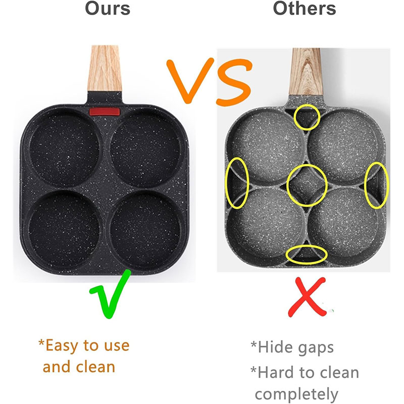 Deepened Egg Frying Pan with L - Egg Waffle Pan recension och pris