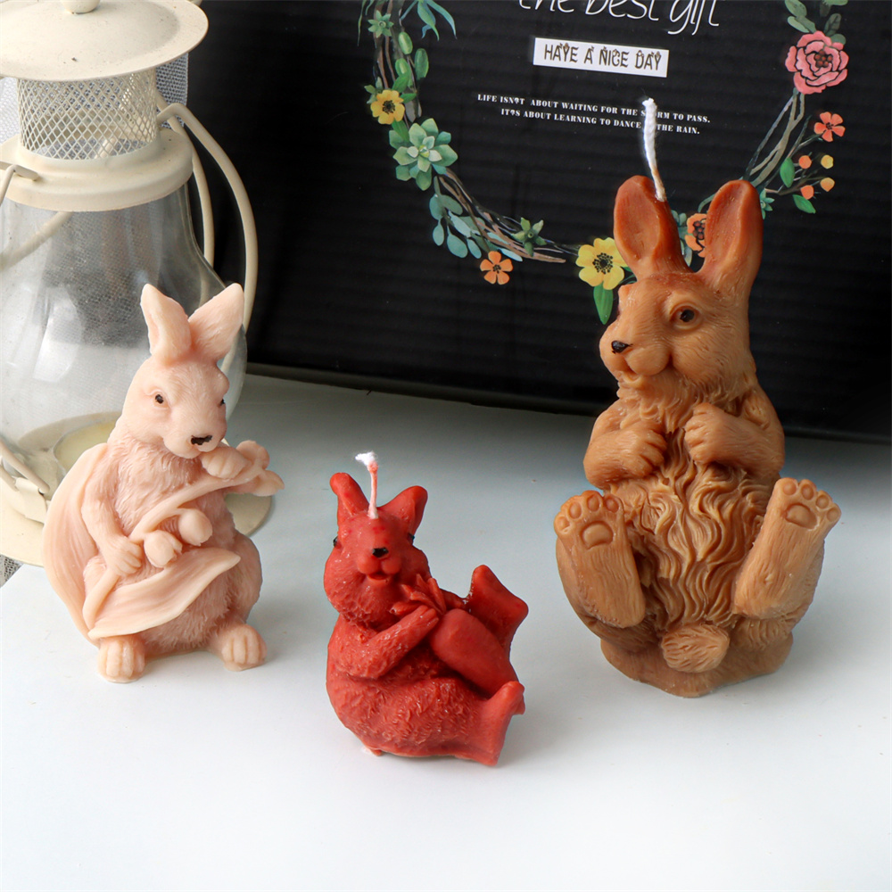 3D Flower Rabbit Candle Silico - Bunny Cake Mold recension och pris