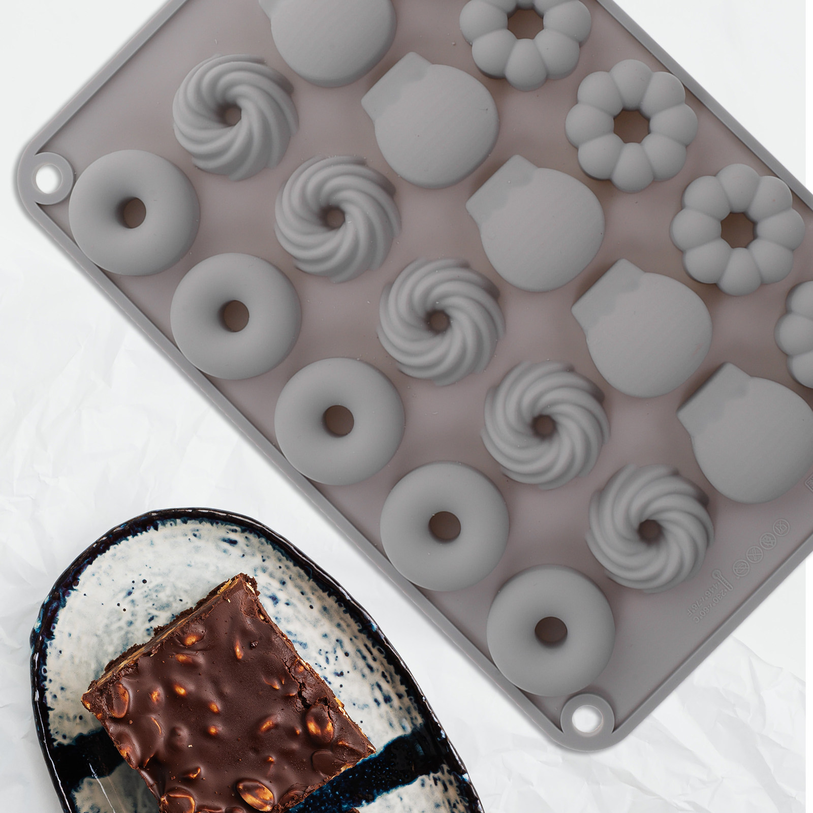 Mini Chocolate Donut Silicone  - Donut Mold Silicone recension och pris