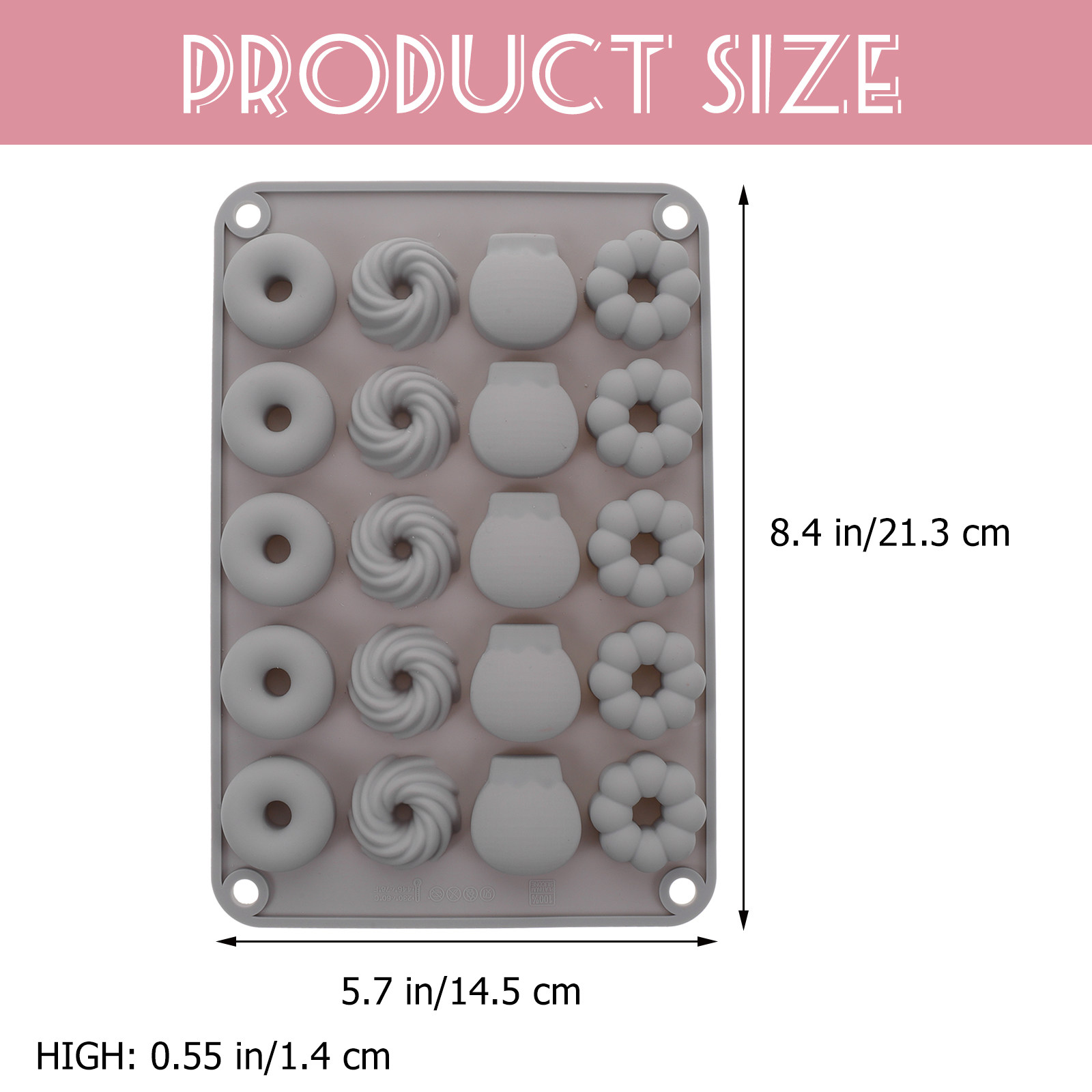 Mini Chocolate Donut Silicone  - Donut Mold Silicone recension och pris